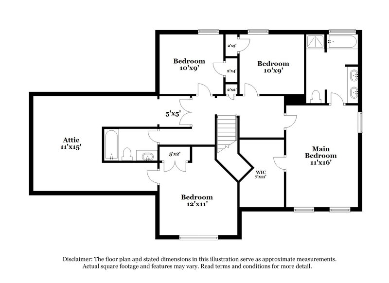 3,220/Mo, 3882 Saint George Terrace Powder Springs, GA 30127 Floor Plan View 2