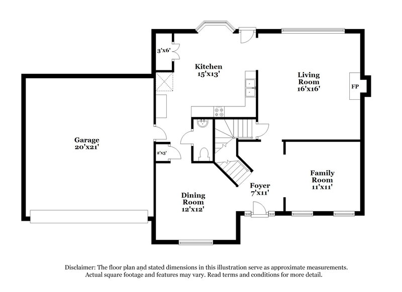 3,220/Mo, 3882 Saint George Terrace Powder Springs, GA 30127 Floor Plan View 3