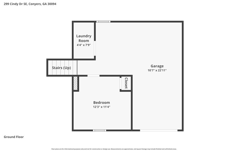 2,010/Mo, 299 Cindy Dr Conyers, GA 30094 Floor Plan View