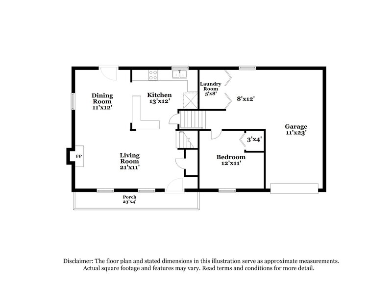 1,950/Mo, 299 Cindy Dr Conyers, GA 30094 Floorplan View