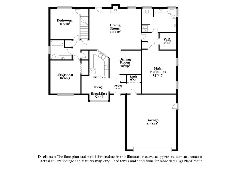 2,195/Mo, 107 Springwater Trace Woodstock, GA 30188 Floor Plan View