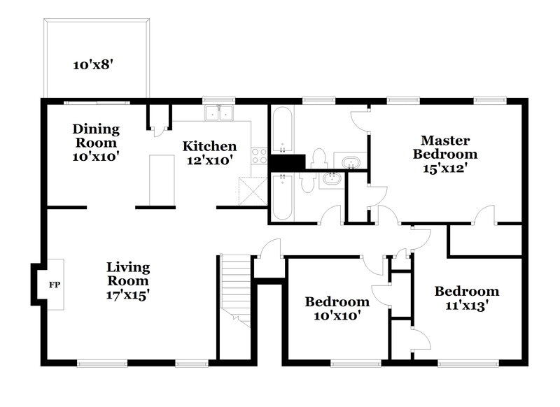 1,730/Mo, 3360 Tia Trace NW Kennesaw, GA 30152 Floor Plan View 2