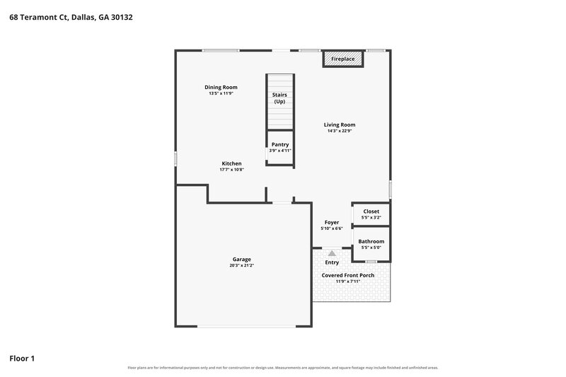 2,175/Mo, 68 Teramont Ct Dallas, GA 30132 Floorplan View