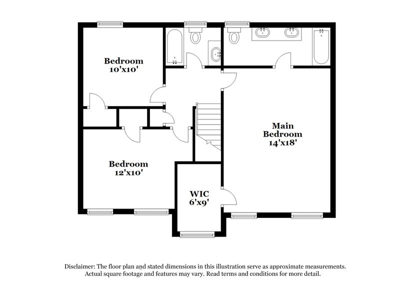 2,085/Mo, 1340 Grayland Hills Dr Lawrenceville, GA 30046 Floor Plan View 2