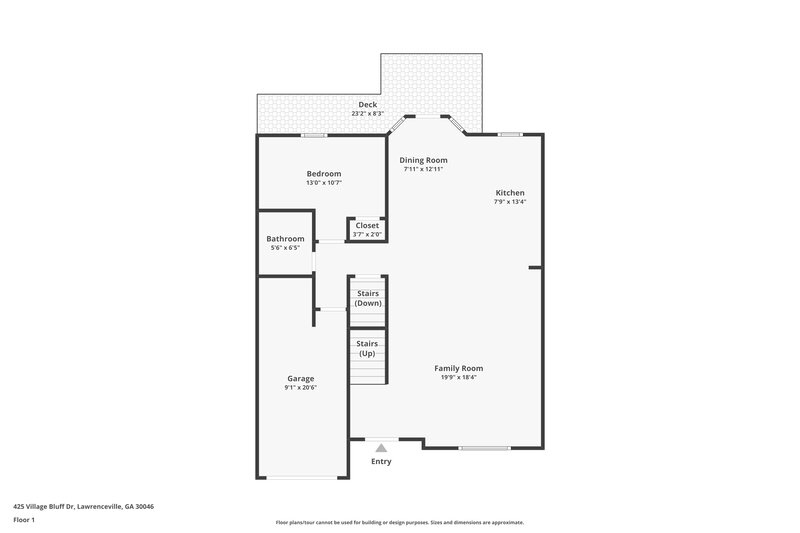 2,135/Mo, 425 Village Bluff Dr Lawrenceville, GA 30046 Floor Plan View 2