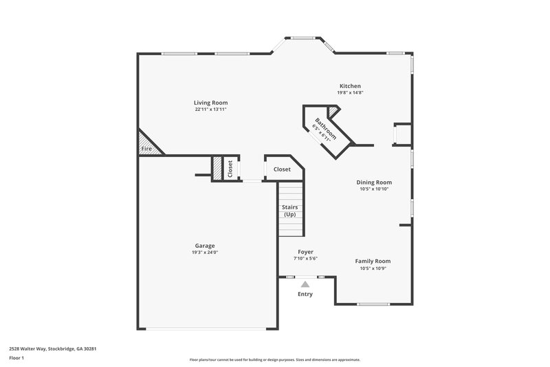 2,270/Mo, 2528 Walter Way Stockbridge, GA 30281 Floor Plan View