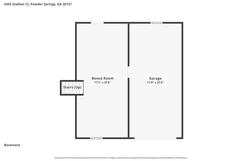 2,025/Mo, 3455 Stallion Court Powder Springs, GA 30127 Floor Plan View