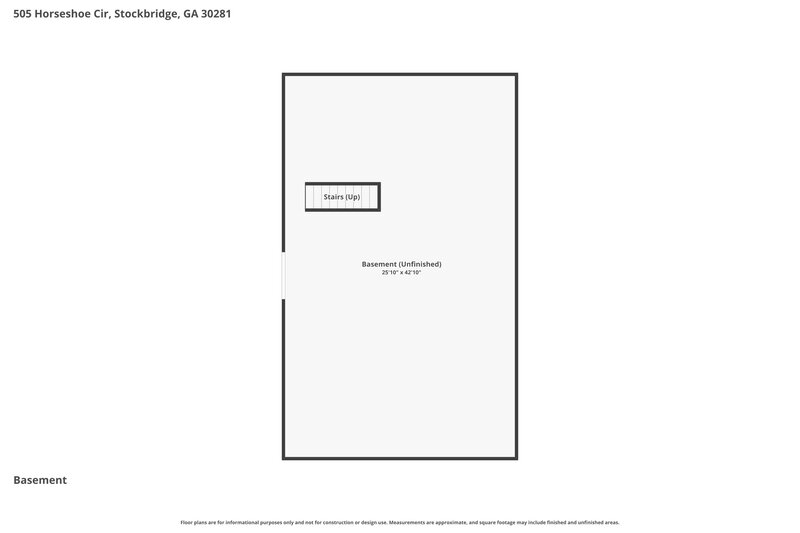 2,710/Mo, 505 Horseshoe Circle Stockbridge, GA 30281 Floor Plan View