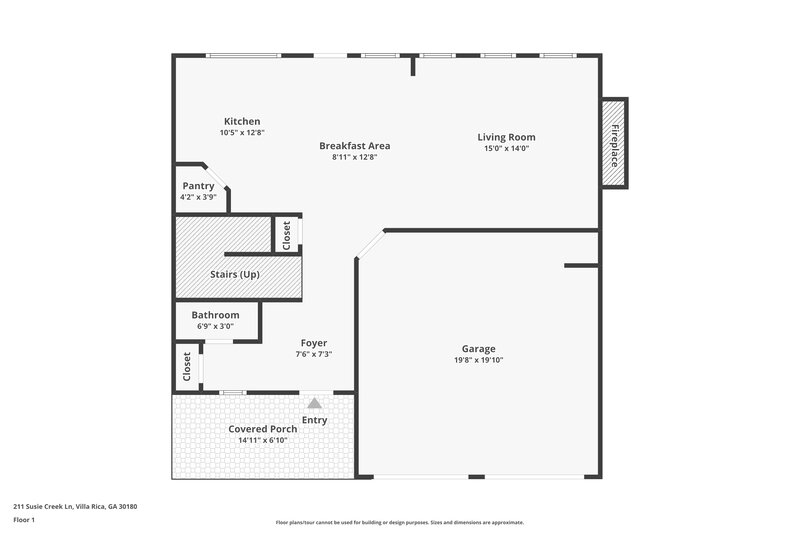1,870/Mo, 211 Susie Creek Lane Villa Rica, GA 30180 Floor Plan View 2