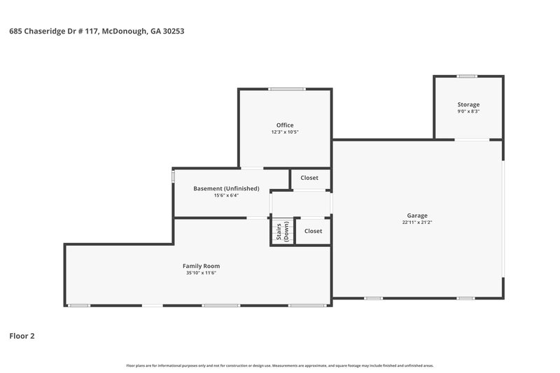 2,195/Mo, 685 Chaseridge Drive McDonough, GA 30253 Floorplan View 2