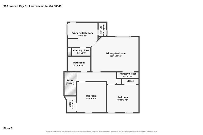 2,270/Mo, 900 Lauren Kay Ct Lawrenceville, GA 30046 Floor Plan View 2