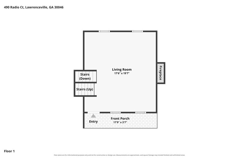 2,080/Mo, 490 Radio Ct Lawrenceville, GA 30046 Floor Plan View 3