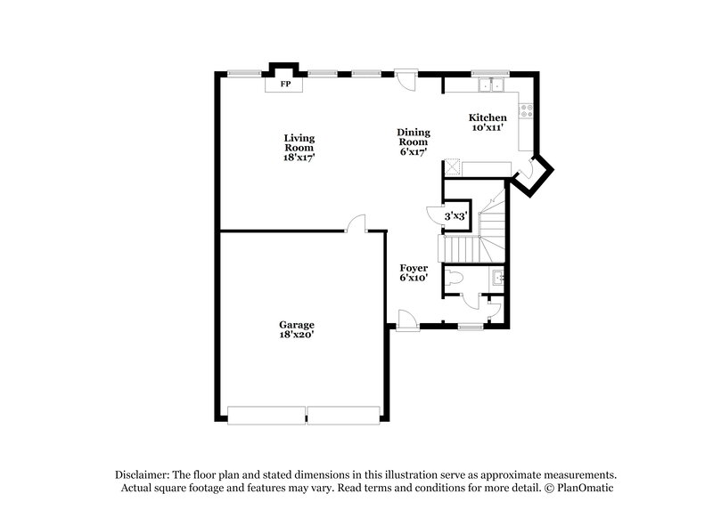 1,900/Mo, 220 Foggy Creek Lane Hiram, GA 30141 Floor Plan View