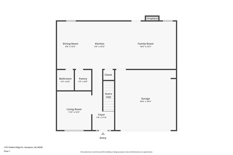 2,160/Mo, 1157 Pebble Ridge Dr Hampton, GA 30228 Floor Plan View