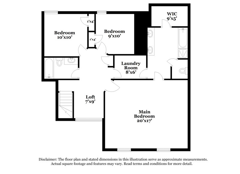 2,195/Mo, 213 Fern Walk Lawrenceville, GA 30045 Floor Plan View 2