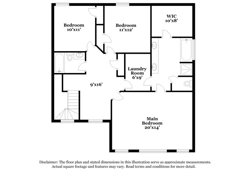 2,980/Mo, 203 Fern Walk Lawrenceville, GA 30045 Floor Plan View 2