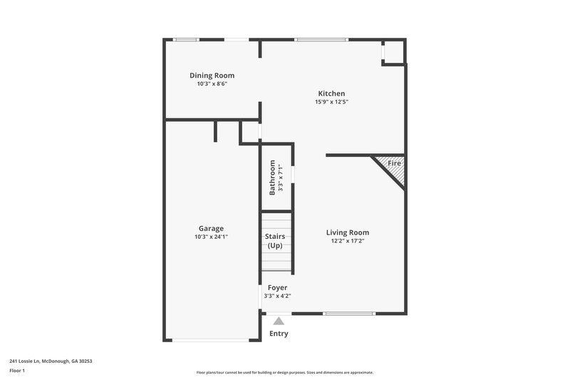 1,885/Mo, 241 Lossie Lane McDonough, GA 30253 Floor Plan View