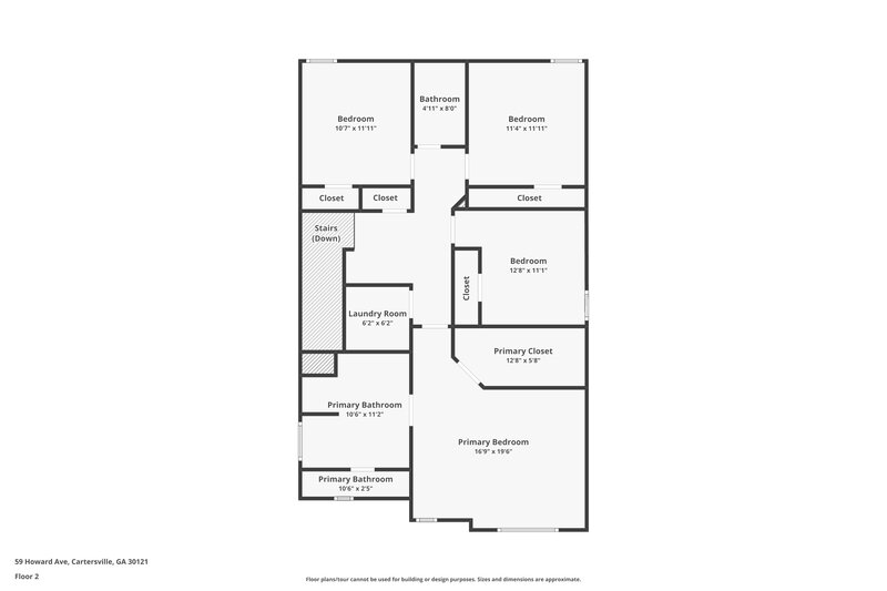 2,590/Mo, 59 Howard Ave Cartersville, GA 30121 Floor Plan View 2