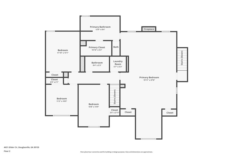 3,110/Mo, 4631 Glider Circle Douglasville, GA 30135 Floor Plan View 2