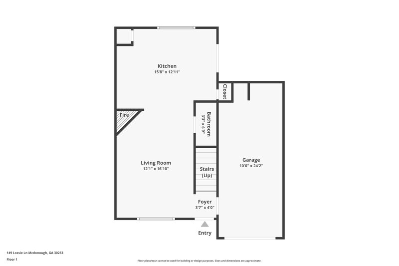 1,800/Mo, 149 Lossie Ln McDonough, GA 30253 Floorplan View