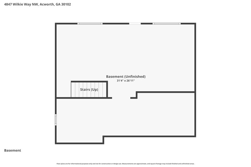 2,510/Mo, 4847 Wilkie Way Nw Acworth, GA 30102 Floor Plan View