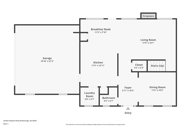 2,090/Mo, 135 Bo Simpson Pkwy McDonough, GA 30253 Floor Plan View