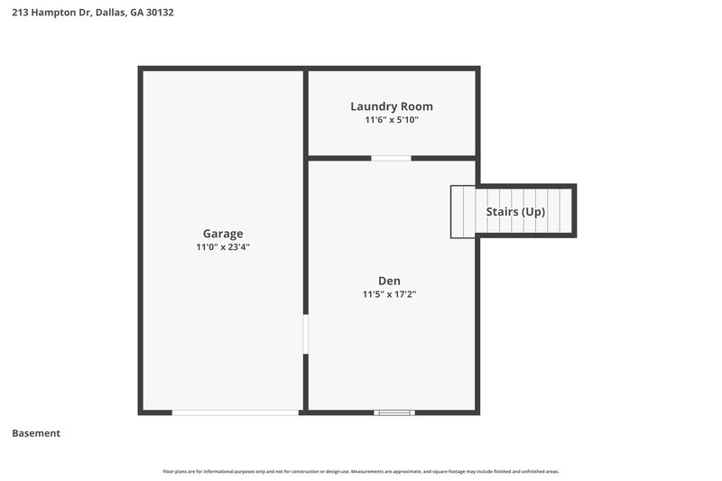 1,700/Mo, 213 Hampton Drive Dallas, GA 30132 Floor Plan View 3