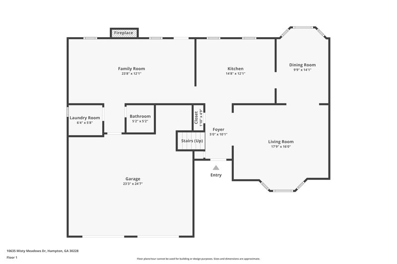 2,020/Mo, 10635 Misty Meadows Dr Hampton, GA 30228 Floor Plan View