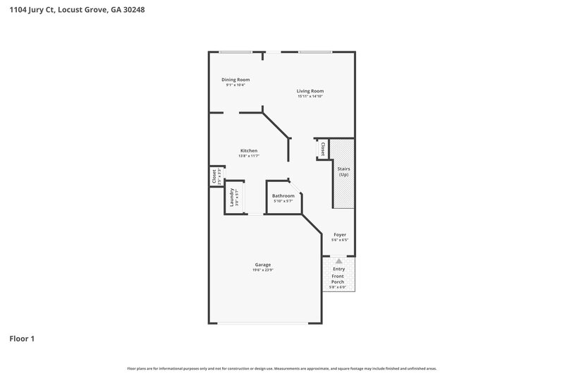 2,180/Mo, 1104 Jury Ct Locust Grove, GA 30248 Floor Plan View