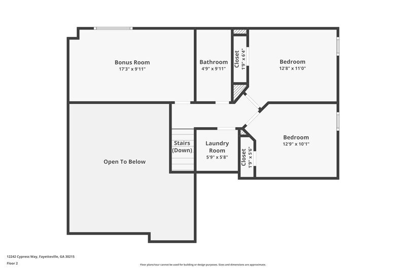 2,620/Mo, 12242 Cypress Way Fayetteville, GA 30215 Floor Plan View 2
