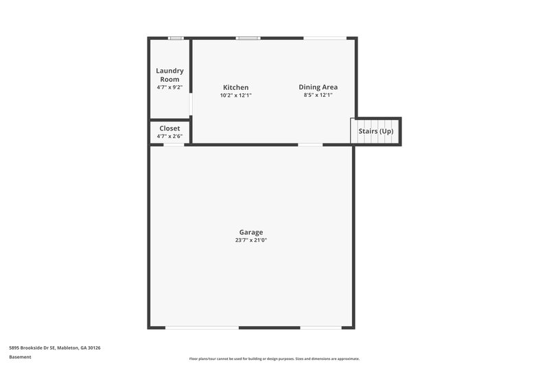 2,710/Mo, 5895 Brookside Drive SE Mableton, GA 30126 Floor Plan View