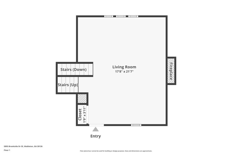 2,710/Mo, 5895 Brookside Drive SE Mableton, GA 30126 Floor Plan View 2