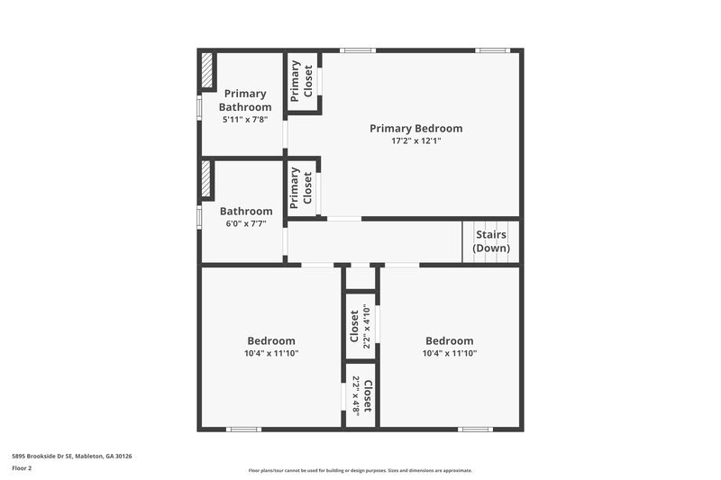 2,710/Mo, 5895 Brookside Drive SE Mableton, GA 30126 Floor Plan View 3