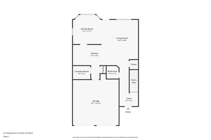 3,160/Mo, 211 Darbys Run Court Hiram, GA 30141 Floor Plan View