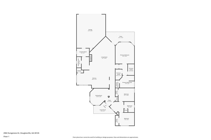 2,155/Mo, 2982 Dungeness Dr Douglasville, GA 30135 Floor Plan View