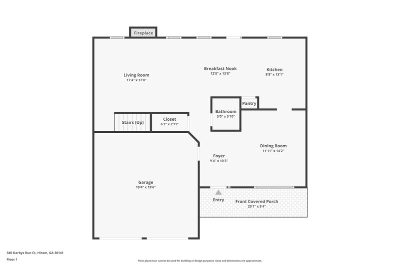 2,125/Mo, 340 Darbys Run Court Hiram, GA 30141 Floor Plan View