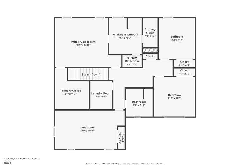 2,125/Mo, 340 Darbys Run Court Hiram, GA 30141 Floor Plan View 2