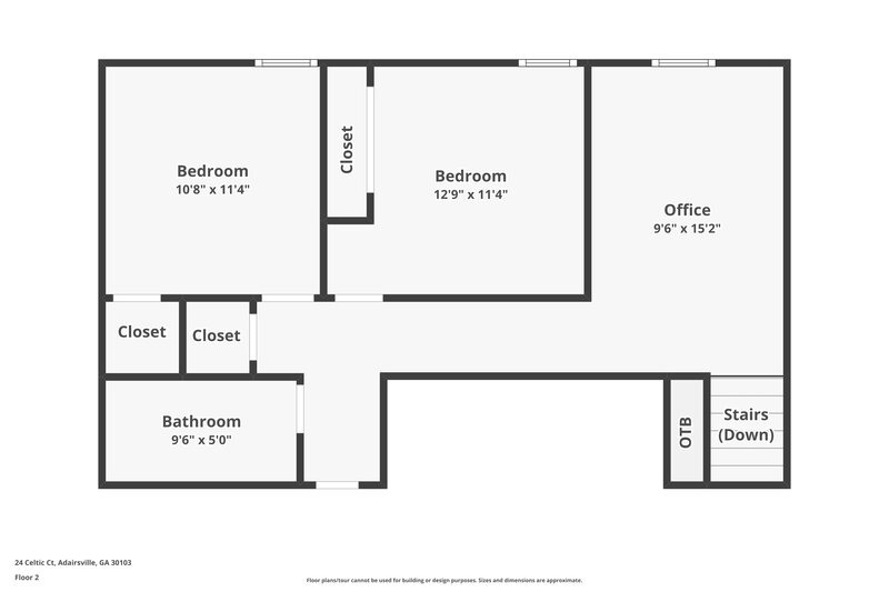 1,730/Mo, 25 Celtic CT Adairsville, GA 30103 Floor Plan View 2