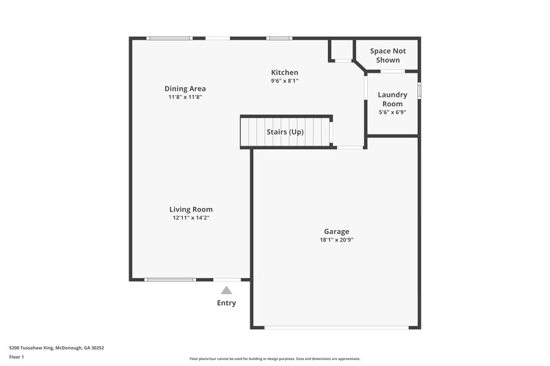 1,965/Mo, 5200 Tussahaw Crossing McDonough, GA 30252 Floorplan View