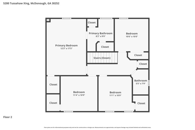 1,965/Mo, 5200 Tussahaw Crossing McDonough, GA 30252 Floorplan View 2