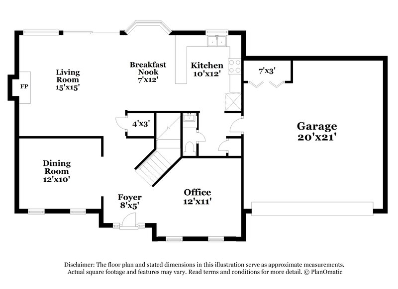 2,065/Mo, 8562 Glendevon Court Riverdale, GA 30274 Floor Plan View