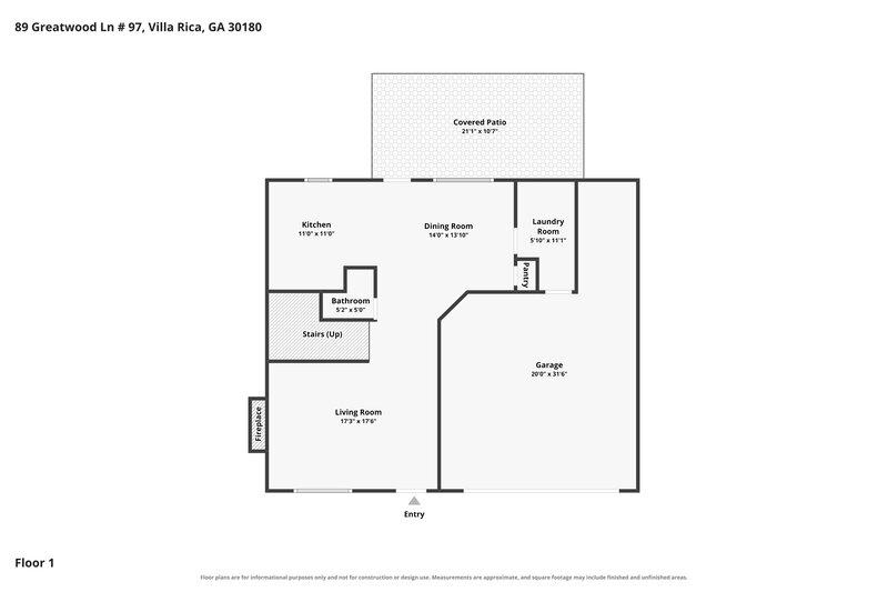 2,045/Mo, 89 Greatwood Ln Villa Rica, GA 30180 Floor Plan View