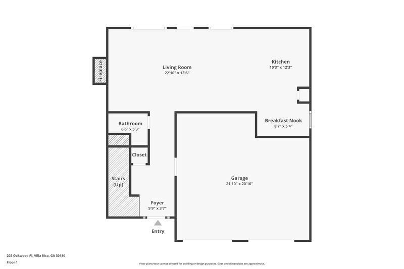 1,795/Mo, 202 Oakwood Pl Villa Rica, GA 30180 Floor Plan View