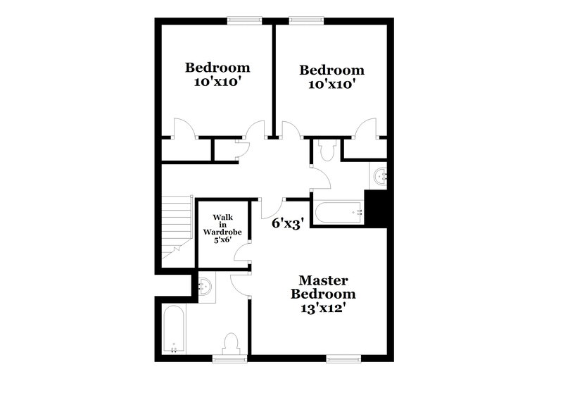 1,900/Mo, 3501 Wildhorse Dr Powder Springs, GA 30127 Floor Plan View 2