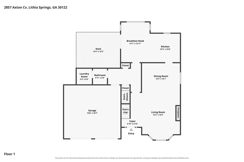 0/Mo, 2857 Axton Cv Lithia Springs, GA 30122 Floor Plan View