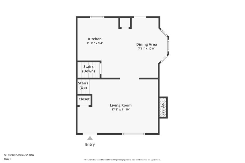 2,380/Mo, 124 Hunter Pl Dallas, GA 30132 Floor Plan View 2