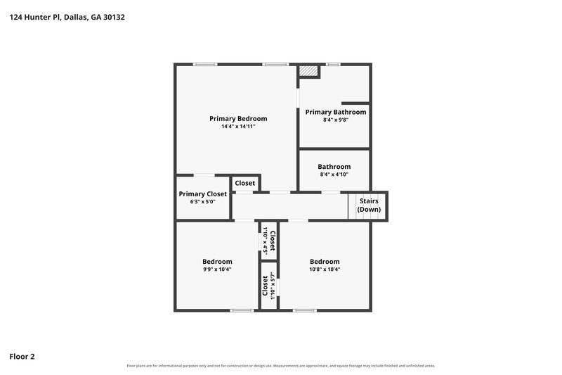 1,715/Mo, 124 Hunter Pl Dallas, GA 30132 Floor Plan View 2