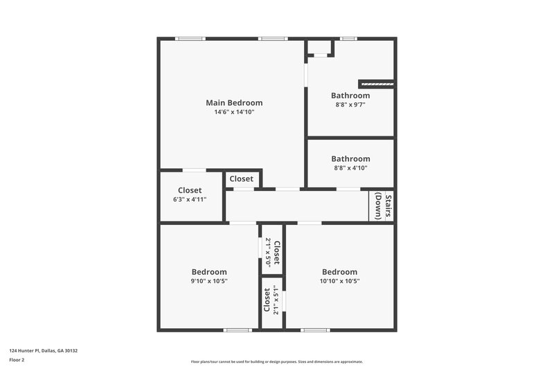 2,380/Mo, 124 Hunter Pl Dallas, GA 30132 Floor Plan View 3
