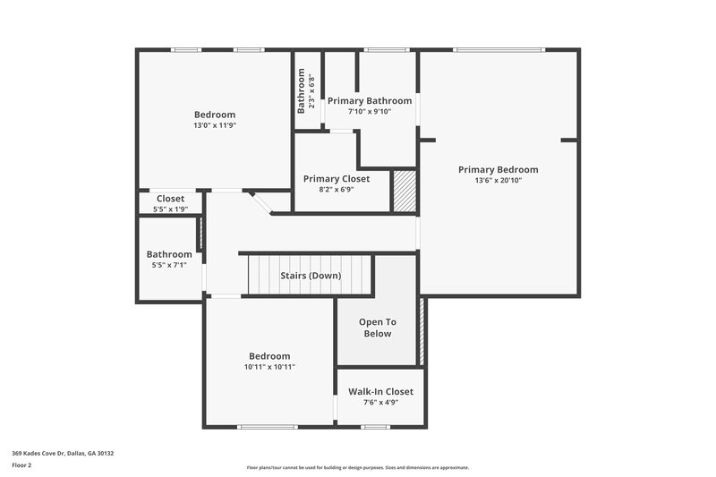 1,775/Mo, 369 Kades Cove Dr Dallas, GA 30132 Floor Plan View 3