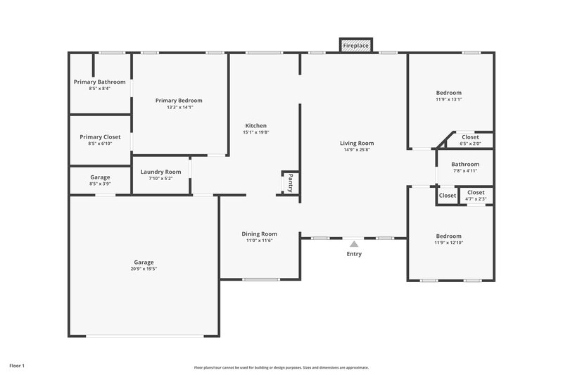 1,845/Mo, 1735 Eden Valley Ct Loganville, GA 30052 Floor Plan View